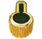 Epaulette Green / Gold Fringe